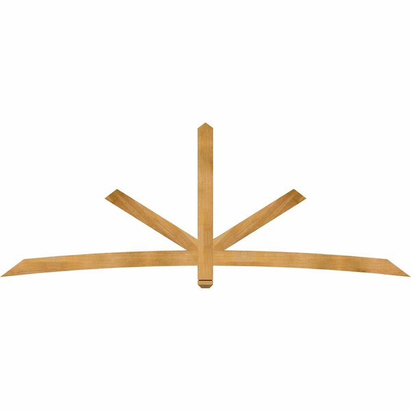 Ekena Millwork Alberta Rough Sawn Timber Gable Bracket, Western Red Cedar, 108"W x 40"H x 2"D x 4"F, 9/12 Pitch GBW108X40X0204ALB00RWR - main